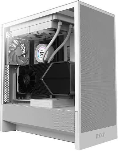 NZXT H5 Flow 2024 PC kabinett (hvit)