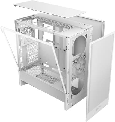 NZXT H5 Flow 2024 PC kabinett (hvit)