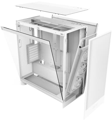 NZXT H7 Flow RGB 2024 PC kabinett (hvit)