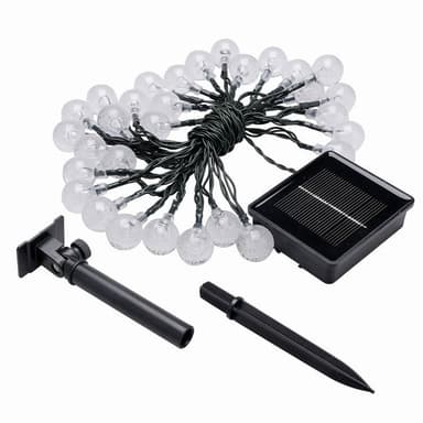 Solcelledrevet dekorativ lysslynge - 12 meter 100 lamper – Rowan