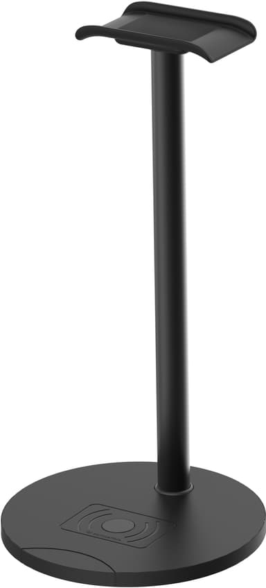Essentials headset-stativ med QI-lading (aluminium)