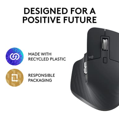 Logitech MX Master 3S trådløs mus (grafitt)