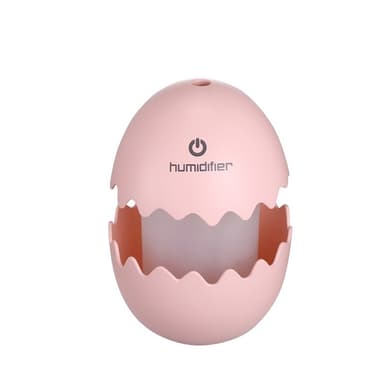 Funny Egg luftfukter med fargerik belysning, Rosa