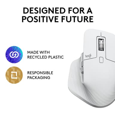 Logitech MX Master 3S trådløs mus (pale grey)
