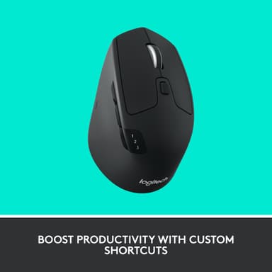 Logitech M720 Triathlon trådløs Bluetooth mus (sort)