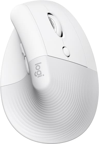 Logitech Lift Vertical trådløs mus (hvit)