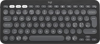 Logitech Pebble Keys 2 K380s trådløst tastatur (Grafitt)