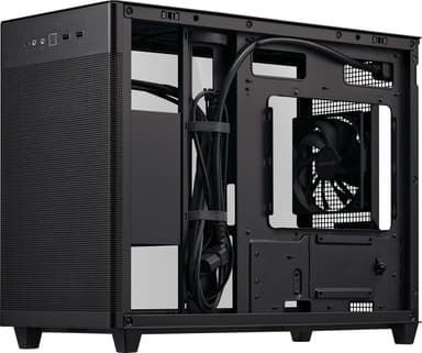 ASUS Prime AP201 TG MicroATX/MiniITX PC-kabinett (sort)