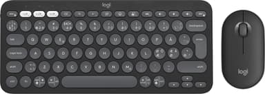 Logitech Pebble 2 K380S/M350S tastatur og mus kombo (Grafitt)