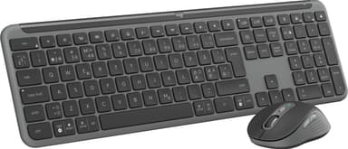 Logitech MK950 Slim Combo tastatur og mus (grafitt)