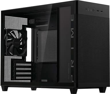 ASUS Prime AP201 TG MicroATX/MiniITX PC-kabinett (sort)