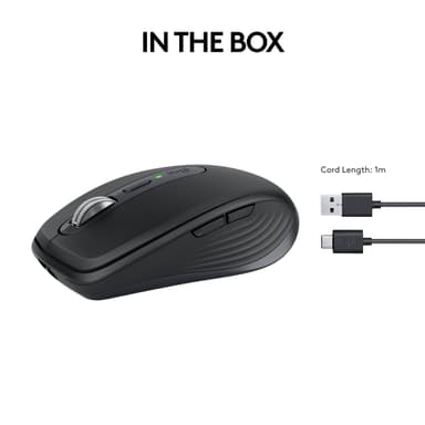 Logitech MX Anywhere 3S trådløs datamus (grafitt)