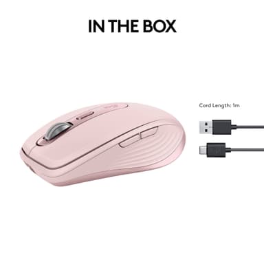 Logitech MX Anywhere 3S trådløs datamus (rose)