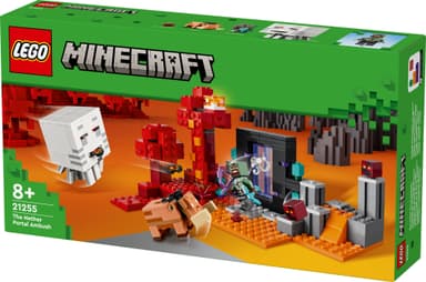 LEGO Minecraft Bakholdsangrep ved underverdenportalen 21255