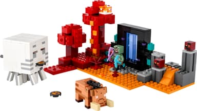 LEGO Minecraft Bakholdsangrep ved underverdenportalen 21255