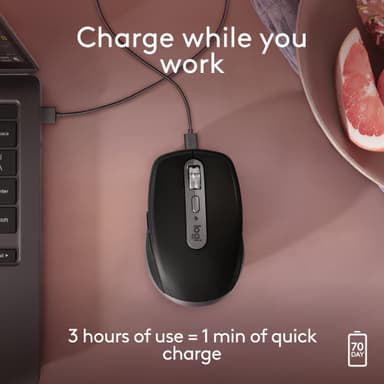 Logitech MX Anywhere 3S for Mac trådløs mus (Space Grey)