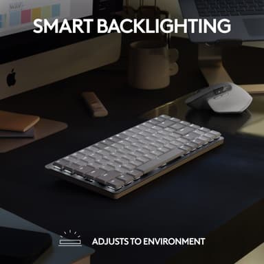 Logitech MX Mechanical Mini Mac trådløst tastatur (space grey)