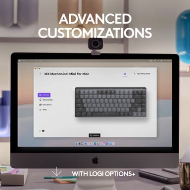 Logitech MX Mechanical Mini Mac trådløst tastatur (space grey)