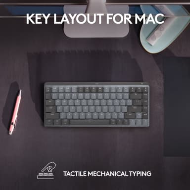 Logitech MX Mechanical Mini Mac trådløst tastatur (space grey)