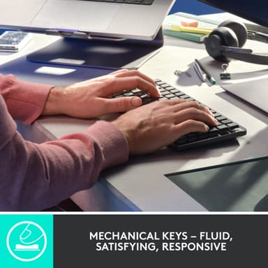 Logitech MX Mechanical Mini trådløst tastatur (grafitt)