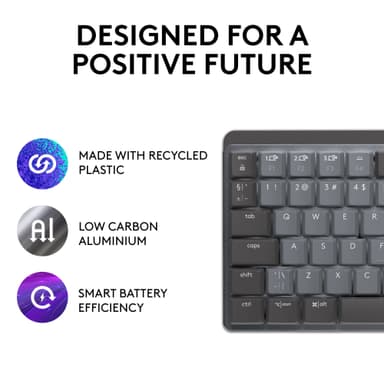 Logitech MX Mechanical Mini trådløst tastatur (grafitt)