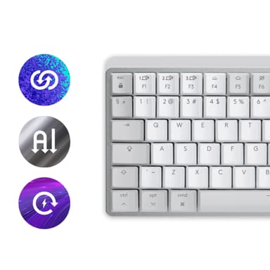 Logitech MX Mechanical Mini Mac trådløst tastatur (grå)