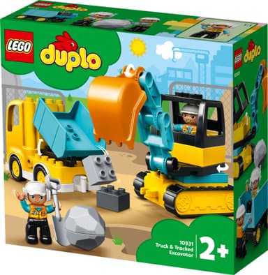 LEGO DUPLO Town Lastebil og beltegravemaskin 10931