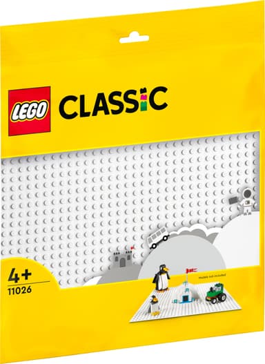LEGO Classic Hvit basisplate 11026