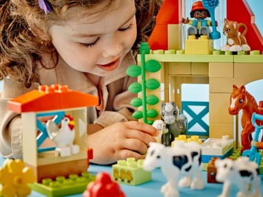LEGO DUPLO Town Dyrestell på gården 10416
