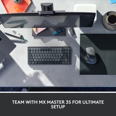 Logitech MX Mechanical Mini trådløst tastatur (grafitt)
