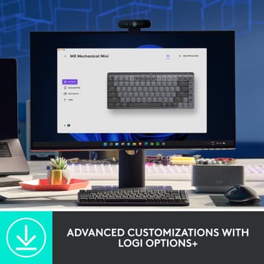 Logitech MX Mechanical Mini trådløst tastatur (grafitt)