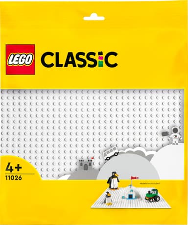 LEGO Classic Hvit basisplate 11026