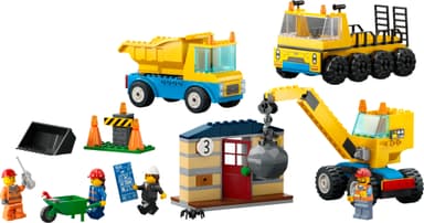 LEGO City Anleggsmaskiner og kran med rivningskule 60391