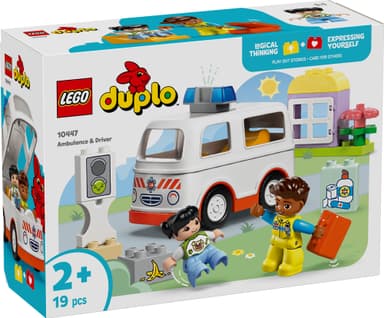 LEGO DUPLO Town Sykebil med sjåfør 10447
