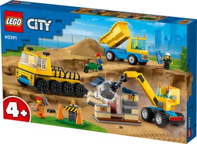 LEGO City Anleggsmaskiner og kran med rivningskule 60391