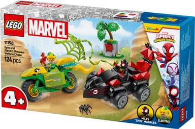 LEGO Spidey Dinosaurkjøretøyjakt med Spin og Electro 11198
