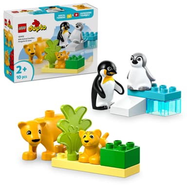 LEGO DUPLO Town Villdyrfamilier: Pingviner og løver 10442