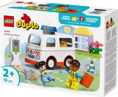 LEGO DUPLO Town Sykebil med sjåfør 10447