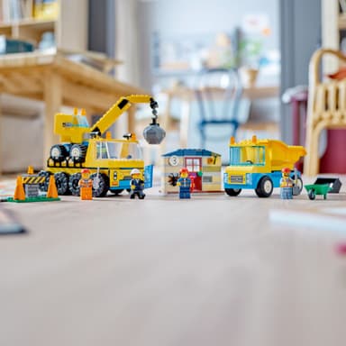 LEGO City Anleggsmaskiner og kran med rivningskule 60391