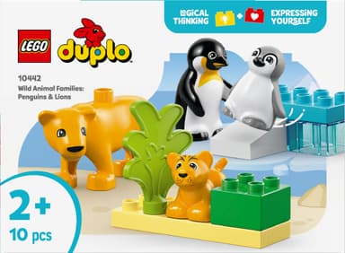 LEGO DUPLO Town Villdyrfamilier: Pingviner og løver 10442
