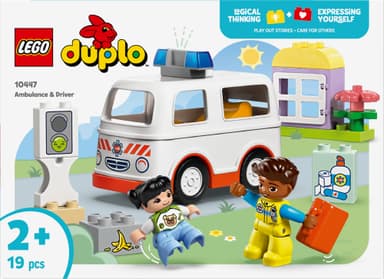 LEGO DUPLO Town Sykebil med sjåfør 10447