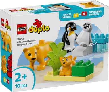 LEGO DUPLO Town Villdyrfamilier: Pingviner og løver 10442