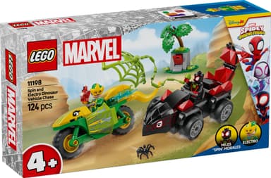 LEGO Spidey Dinosaurkjøretøyjakt med Spin og Electro 11198
