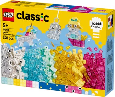 LEGO Classic Magisk boks med gjennomsiktige klosser 11040