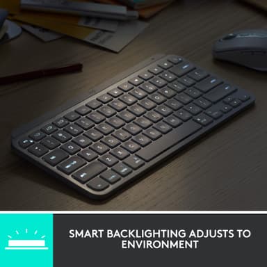 Logitech MX Keys Mini trådløst tastatur for Mac (pale gray)