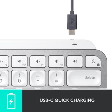 Logitech MX Keys Mini trådløst tastatur for Mac (pale gray)