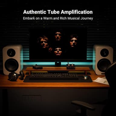 Fosi Audio P3 Tube Preamp Hodetelefonforsterker Bluetooth aptX LL HD Bass