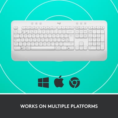 Logitech Signature K650 trådløst tastatur (hvit)
