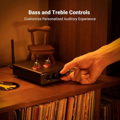 Fosi Audio P3 Tube Preamp Hodetelefonforsterker Bluetooth aptX LL HD Bass
