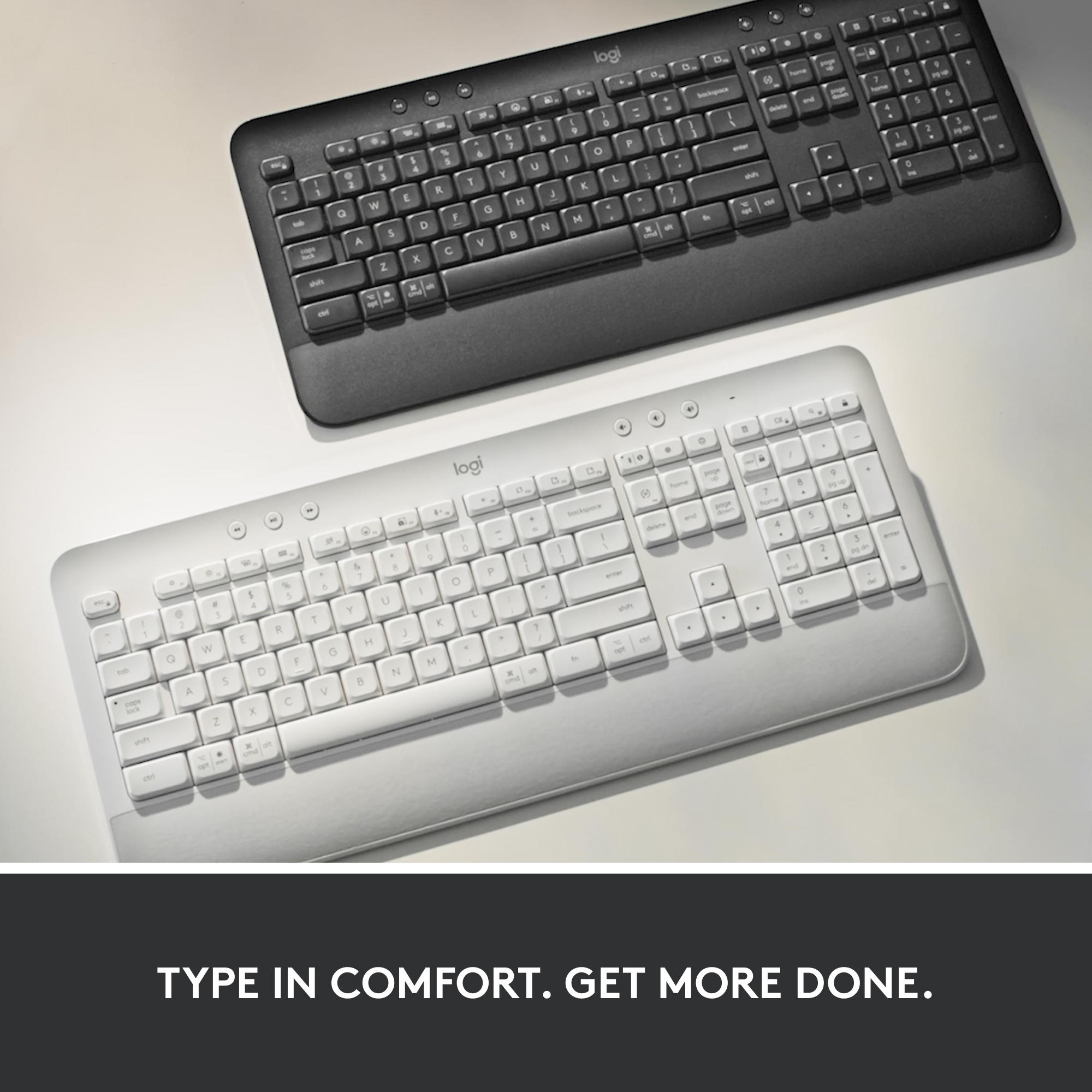 Logitech Signature K650 trådløst tastatur (hvit)